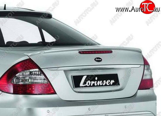 5 309 р. Лип спойлер Lorinzer Mercedes-Benz E-Class W211 дорестайлинг седан (2002-2006) (Неокрашенный)  с доставкой в г. Майкоп