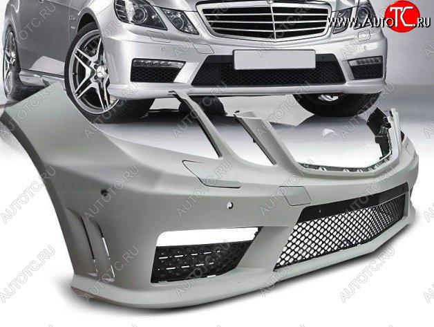 36 949 р. Передний бампер AMG Style Mercedes-Benz E-Class W212 дорестайлинг седан (2009-2012) (Неокрашенный)  с доставкой в г. Майкоп