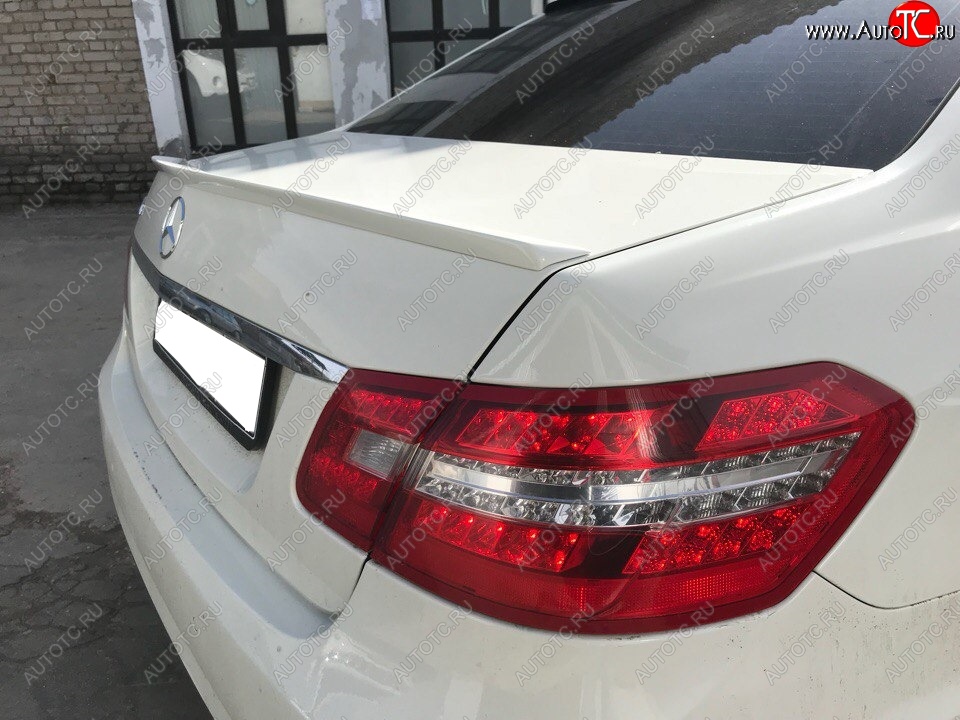 3 399 р. Лип спойлер АВТОКРАТ Лезвие Mercedes-Benz E-Class W212 дорестайлинг седан (2009-2012) (Неокрашенный)  с доставкой в г. Майкоп