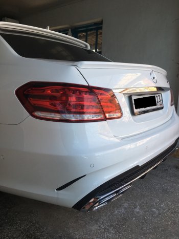 3 399 р. Лип спойлер АВТОКРАТ AMG Mercedes-Benz E-Class W212 дорестайлинг седан (2009-2012) (Неокрашенный)  с доставкой в г. Майкоп. Увеличить фотографию 11