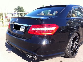 3 399 р. Лип спойлер АВТОКРАТ AMG Mercedes-Benz E-Class W212 дорестайлинг седан (2009-2012) (Неокрашенный)  с доставкой в г. Майкоп. Увеличить фотографию 8