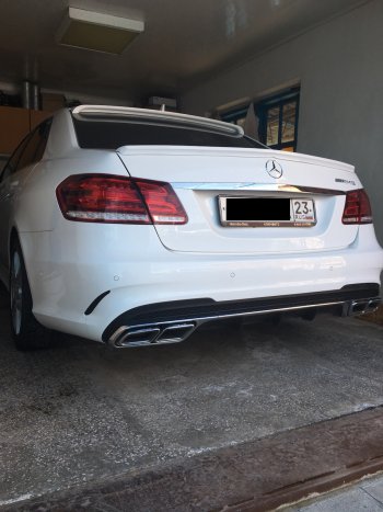3 399 р. Лип спойлер АВТОКРАТ AMG Mercedes-Benz E-Class W212 дорестайлинг седан (2009-2012) (Неокрашенный)  с доставкой в г. Майкоп. Увеличить фотографию 10