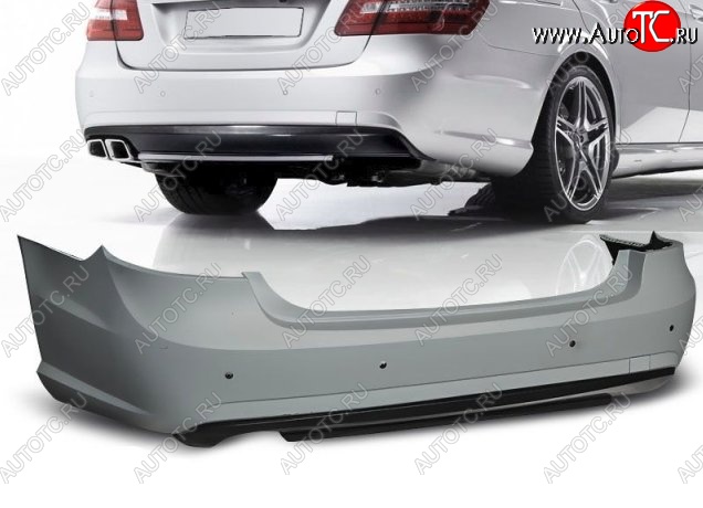 47 399 р. Задний бампер (седан) AMG Style Mercedes-Benz E-Class W212 дорестайлинг седан (2009-2012) (Неокрашенный)  с доставкой в г. Майкоп
