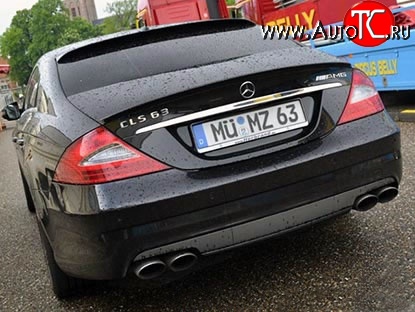 7 199 р. Козырёк на заднее стекло AMG Mercedes-Benz CLS class W219 (2004-2010) (Неокрашенный)  с доставкой в г. Майкоп