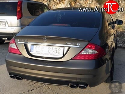 7 199 р. Лип спойлер AMG Mercedes-Benz CLS class W219 (2004-2010) (Неокрашенный)  с доставкой в г. Майкоп