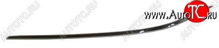 1 399 р. Левый молдинг на передний бампер (до рестайлинг) SAT (хром) Mercedes-Benz S class W220 (1998-2005) (Неокрашенный)  с доставкой в г. Майкоп