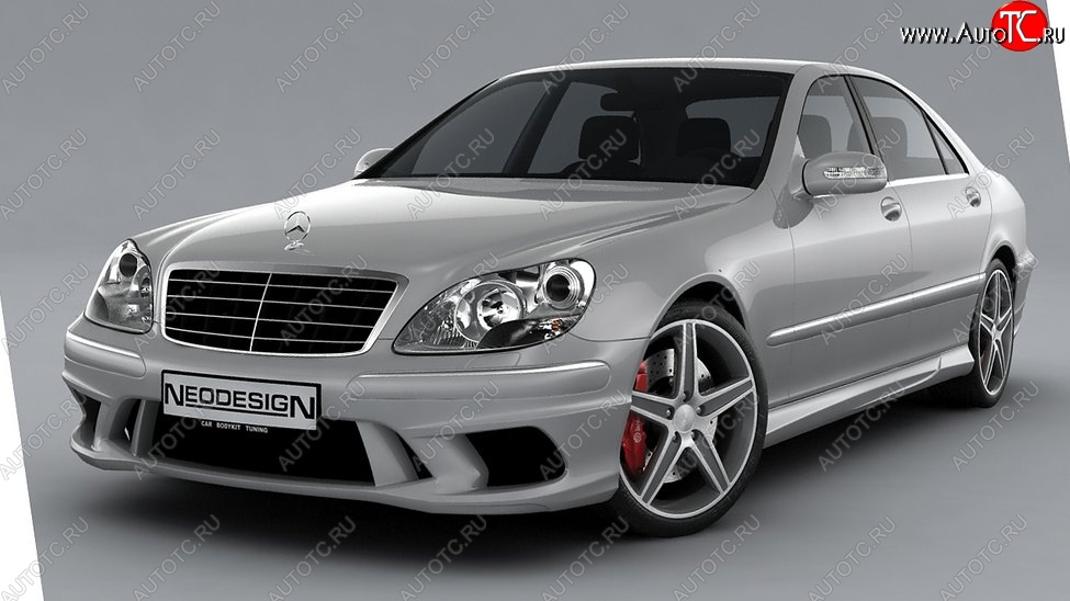 52 639 р. Передний бампер Neodesign Mercedes-Benz S class W220 (1998-2005)  с доставкой в г. Майкоп