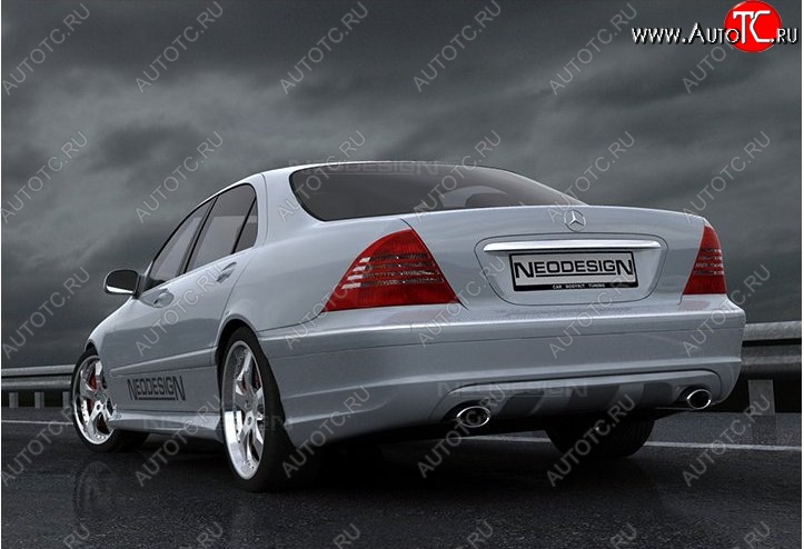 52 639 р. Задний бампер Neodesign Mercedes-Benz S class W220 (1998-2005)  с доставкой в г. Майкоп