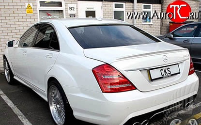 5 099 р. Козырёк на заднее стекло AMG Mercedes-Benz S class W221 (2006-2013) (Неокрашенный)  с доставкой в г. Майкоп
