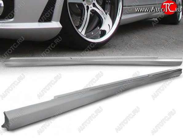 27 349 р. Пороги накладки AMG Style Mercedes-Benz S class W221 (2006-2013) (Неокрашенные)  с доставкой в г. Майкоп