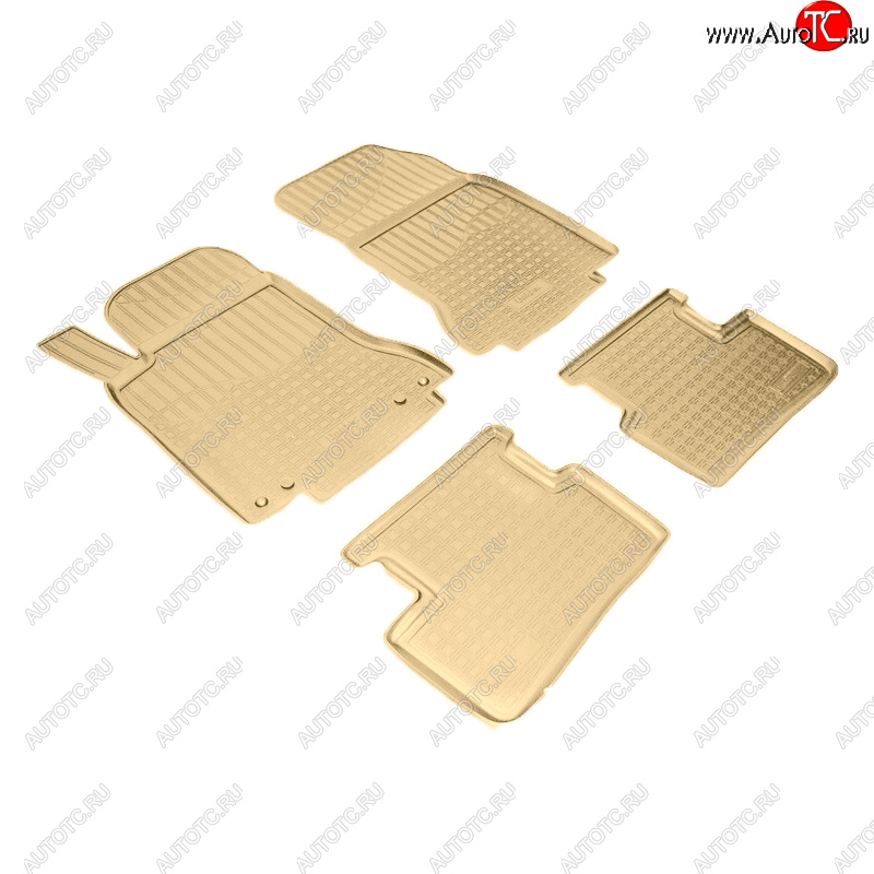 3 369 р. Коврики салона Norplast Unidec  Mercedes-Benz B-Class  W246/T246 (2011-2018) хэтчбэк (Цвет: бежевый)  с доставкой в г. Майкоп