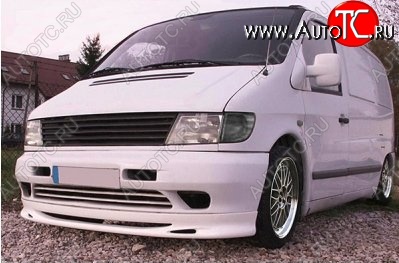 6 249 р. Накладка на передний бампер CT Mercedes-Benz Vito W638 (1996-2003) (Неокрашенная)  с доставкой в г. Майкоп