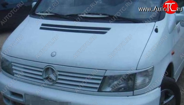 1 199 р. Планка между фарами CT Mercedes-Benz Vito W638 (1996-2003) (Неокрашенные)  с доставкой в г. Майкоп