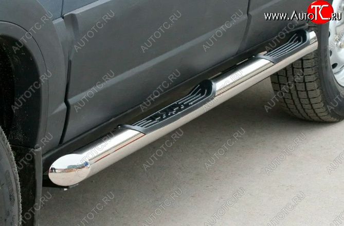 35 699 р. Защита порогов ТехноСфера (Техно Сфера) (D76, с проступями)  Mercedes-Benz Vito  W639 (2003-2014) дорестайлинг, рестайлинг (Нержавеющая сталь)  с доставкой в г. Майкоп
