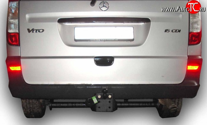 5 999 р. Фаркоп Лидер Плюс (до 2000 кг) Mercedes-Benz Vito W639 дорестайлинг (2003-2010) (Без электропакета)  с доставкой в г. Майкоп
