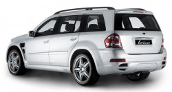 22 499 р. Пластиковые пороги Lorinser Mercedes-Benz GL class X164 рестайлинг (2009-2012) (Неокрашенные)  с доставкой в г. Майкоп. Увеличить фотографию 3