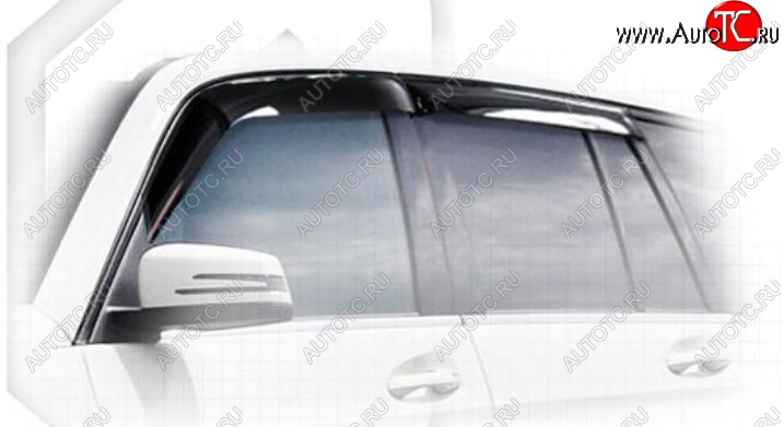 2 199 р. Дефлектора окон CA-Plastiс Mercedes-Benz GLK class X204 дорестайлинг (2008-2012) (Classic полупрозрачный, Без хром.молдинга)  с доставкой в г. Майкоп