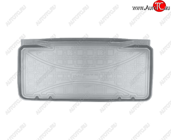 1 379 р. Коврик в багажник Norplast (на нижнюю полку)  Mini Hatch  F56 (2013-2025) хэтчбэк 3 дв. (Серый)  с доставкой в г. Майкоп