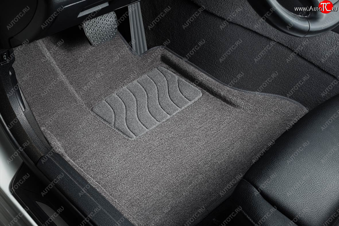 7 649 р. Коврики в салон SEINTEX 3D ВОРС (комплект) Skoda Karoq NU7 дорестайлинг (2017-2021) (Цвет: серый)  с доставкой в г. Майкоп