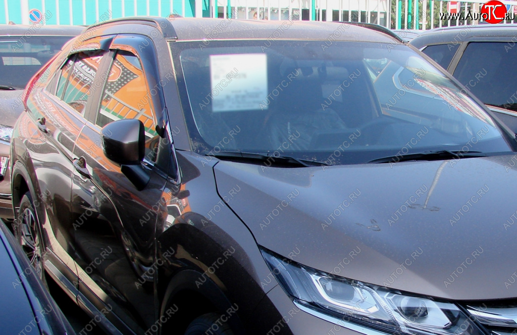 3 399 р. Дефлектора окон SIM Mitsubishi Eclipse Cross GK дорестайлинг (2017-2021)  с доставкой в г. Майкоп