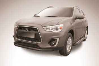 Защита переднего бампер d76 Slitkoff Mitsubishi ASX (2013-2016) 1-ый рестайлинг