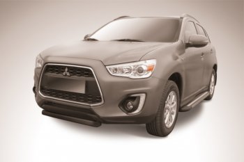 Защита переднего бампер d76 Slitkoff Mitsubishi ASX (2013-2016) 1-ый рестайлинг