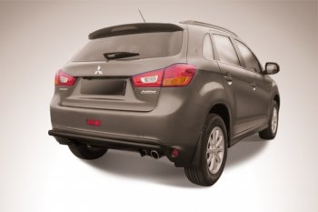 Защита заднего бампера d57 Slitkoff Mitsubishi ASX (2013-2016) 1-ый рестайлинг