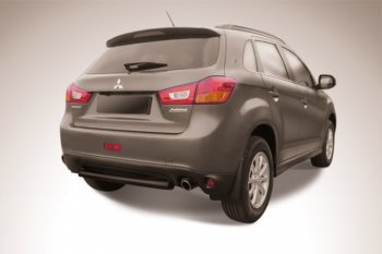 Защита заднего бампера d76 Slitkoff Mitsubishi ASX (2013-2016) 1-ый рестайлинг