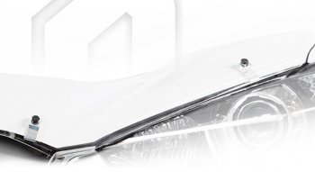 1 999 р. Дефлектор капота на CA-Plastic  Mitsubishi ASX (2019-2025) 3-ий рестайлинг (серия Classic прозрачный, Без надписи)  с доставкой в г. Майкоп. Увеличить фотографию 2