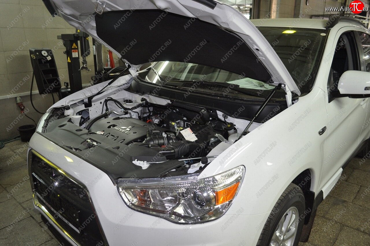 2 049 р. Упоры капота Russtal Mitsubishi ASX дорестайлинг (2010-2012)  с доставкой в г. Майкоп