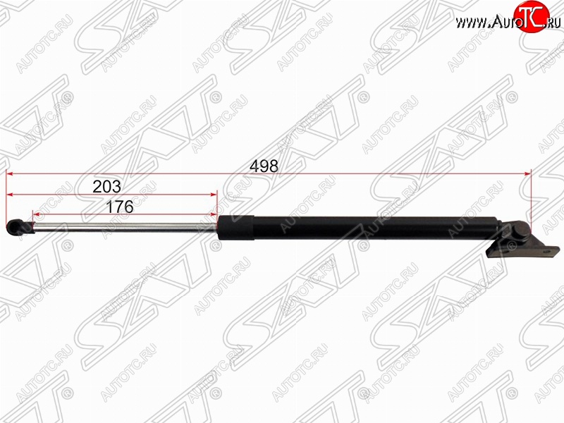 919 р. Правый упор крышки багажника SAT (L498 mm) Mitsubishi ASX 1-ый рестайлинг (2013-2016)  с доставкой в г. Майкоп
