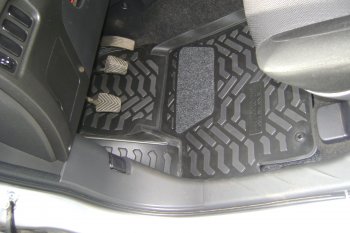 1 599 р. Коврики салона Aileron (3D с подпятником) Mitsubishi ASX 2-ой рестайлинг (2017-2020)  с доставкой в г. Майкоп. Увеличить фотографию 6