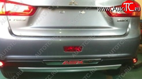 21 299 р. Накладка на задний бампер CT Mitsubishi ASX 1-ый рестайлинг (2013-2016) (Неокрашенная)  с доставкой в г. Майкоп