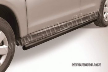 Защита порогов Slitkoff Mitsubishi ASX (2010-2012) дорестайлинг