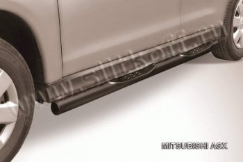 Защита порогов Slitkoff Mitsubishi ASX (2010-2012) дорестайлинг