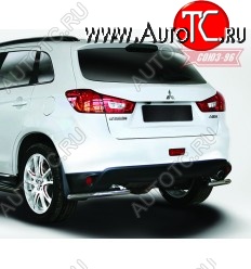 7 109 р. Защита заднего бампера уголки d42 Souz-96 Mitsubishi ASX 1-ый рестайлинг (2013-2016)  с доставкой в г. Майкоп