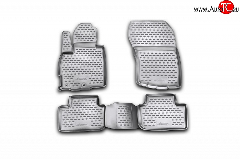3 379 р. Коврики в салон Element 4 шт. (полиуретан) Mitsubishi ASX 1-ый рестайлинг (2013-2016)  с доставкой в г. Майкоп