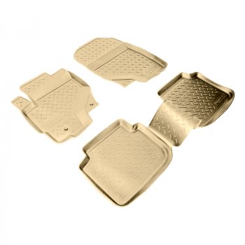 Коврики салона Norplast Unidec Mitsubishi Colt ( Z20, Z30 хэтчбэк 3 дв.,  Z30) (2002-2009) дорестайлинг, хэтчбэк 5 дв. дорестайлинг (Цвет: бежевый)