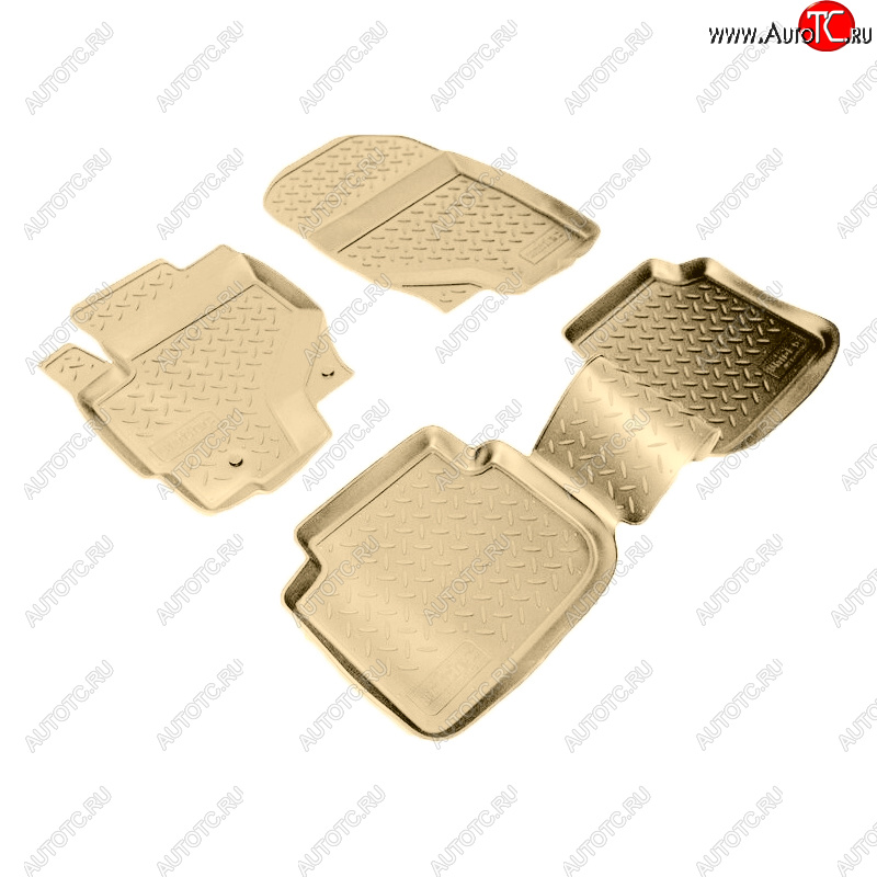 2 599 р. Коврики салона Norplast Unidec  Mitsubishi Colt ( Z20, Z30 хэтчбэк 3 дв.,  Z30) (2002-2009) дорестайлинг, хэтчбэк 5 дв. дорестайлинг (Цвет: бежевый)  с доставкой в г. Майкоп