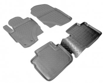 Комплект ковриков в салон Norplast Unidec Mitsubishi Colt ( Z20, Z30 хэтчбэк 3 дв.,  Z30) (2008-2012) рестайлинг, хэтчбэк 5 дв. рестайлинг (Цвет: черный)