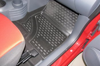 2 259 р. Коврики в салон (полиуретан) 5D Element Mitsubishi Colt Z30 хэтчбэк 5 дв. рестайлинг (2008-2011)  с доставкой в г. Майкоп. Увеличить фотографию 3