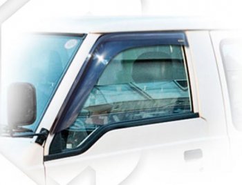 Дефлектора окон CA-Plastiс Mitsubishi Delica (1986-1999) (Classic полупрозрачный, Без хром.молдинга)