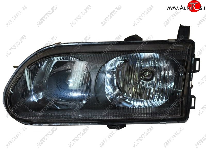 4 699 р. Левая фара (чёрная) SAT Mitsubishi Delica 4 рестайлинг (1997-2007)  с доставкой в г. Майкоп