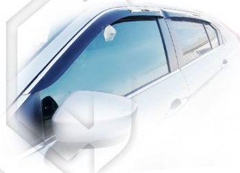 1 999 р. Дефлектора окон CA-Plastic  Mitsubishi Eclipse Cross  GK (2017-2021) дорестайлинг (серия Classic полупрозрачный, Без хром.молдинга)  с доставкой в г. Майкоп. Увеличить фотографию 2