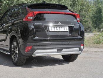 14 399 р. Защита заднего бампера (Ø63 мм, нержавейка) SLITKOFF Mitsubishi Eclipse Cross GK дорестайлинг (2017-2021)  с доставкой в г. Майкоп. Увеличить фотографию 4