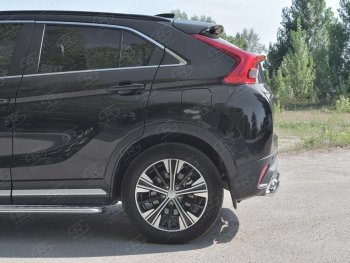 16 699 р. Защита заднего бампера (2 трубы Ø63 и 42 мм, нержавейка) SLITKOFF Mitsubishi Eclipse Cross GK дорестайлинг (2017-2021)  с доставкой в г. Майкоп. Увеличить фотографию 3