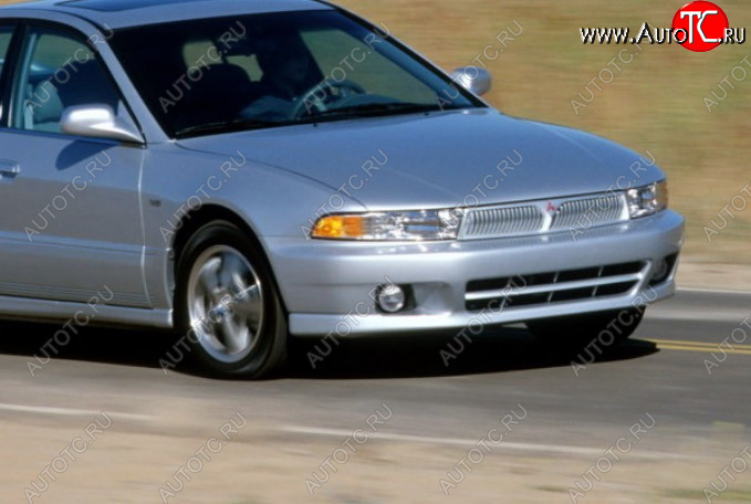 15 099 р. Передний бампер TYG (USA) Mitsubishi Galant 8  дорестайлинг седан (1996-1998) (Неокрашенный)  с доставкой в г. Майкоп