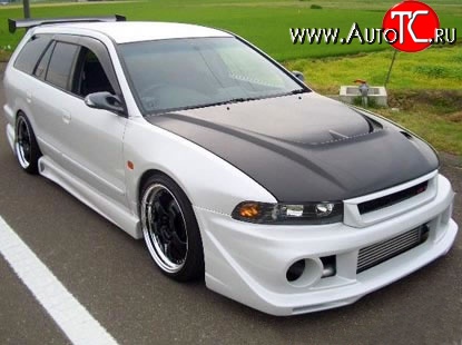 21 499 р. Пластиковый капот Dolphin Mitsubishi Galant 8  дорестайлинг седан (1996-1998) (Неокрашенный)  с доставкой в г. Майкоп