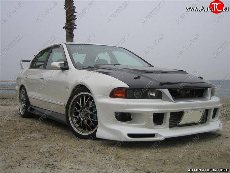 3 449 р. Решетка радиатора LIBERAL Mitsubishi Galant 8  дорестайлинг седан (1996-1998) (Неокрашенная)  с доставкой в г. Майкоп