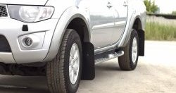 2 269 р. Брызговики RA широкие (с выносом 50 мм) Mitsubishi L200 5 KK,KL дорестайлинг (2015-2019)  с доставкой в г. Майкоп. Увеличить фотографию 3